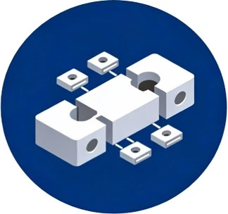 Part count reduction engineering diagram showing component integration