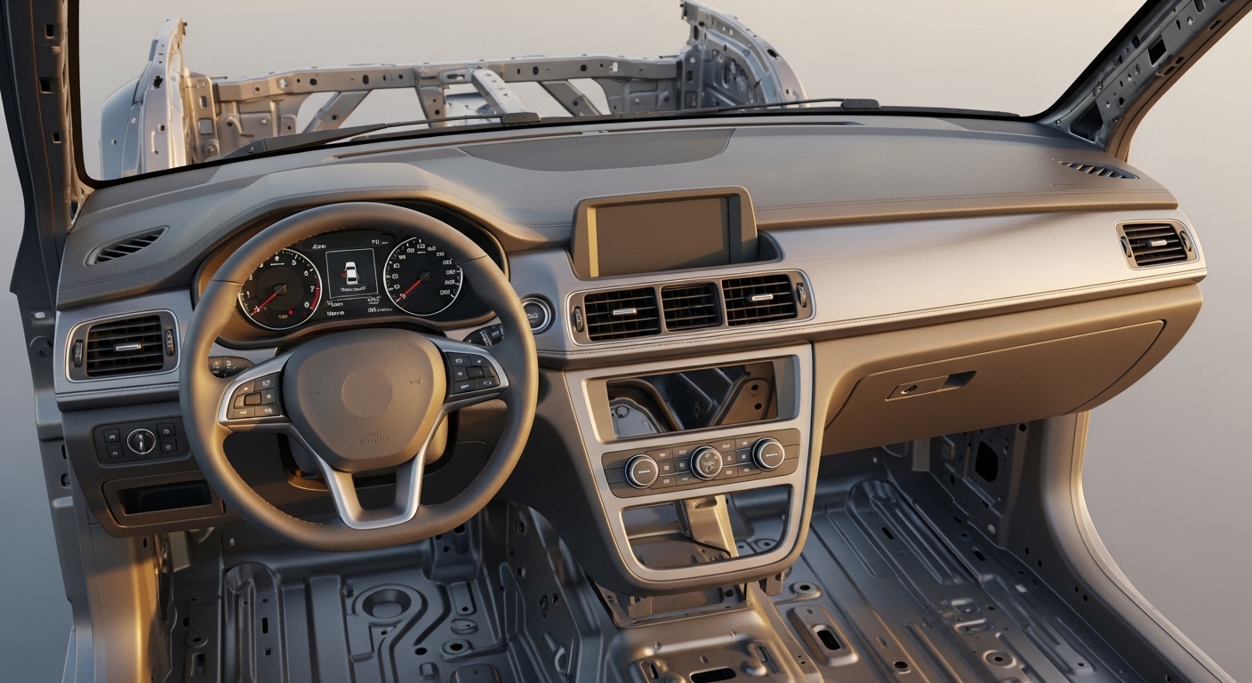 Automotive Instrument Panel automotive project by MG Techworks featuring Premium instrument panel design with integrated displays and optimal ergonomics for passenger vehicles.