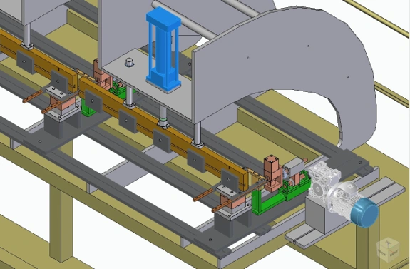 Border Net Project automation project by MG Techworks featuring Innovative manufacturing solution that reduces 20 operators to just 2 operators with automated die pressing.