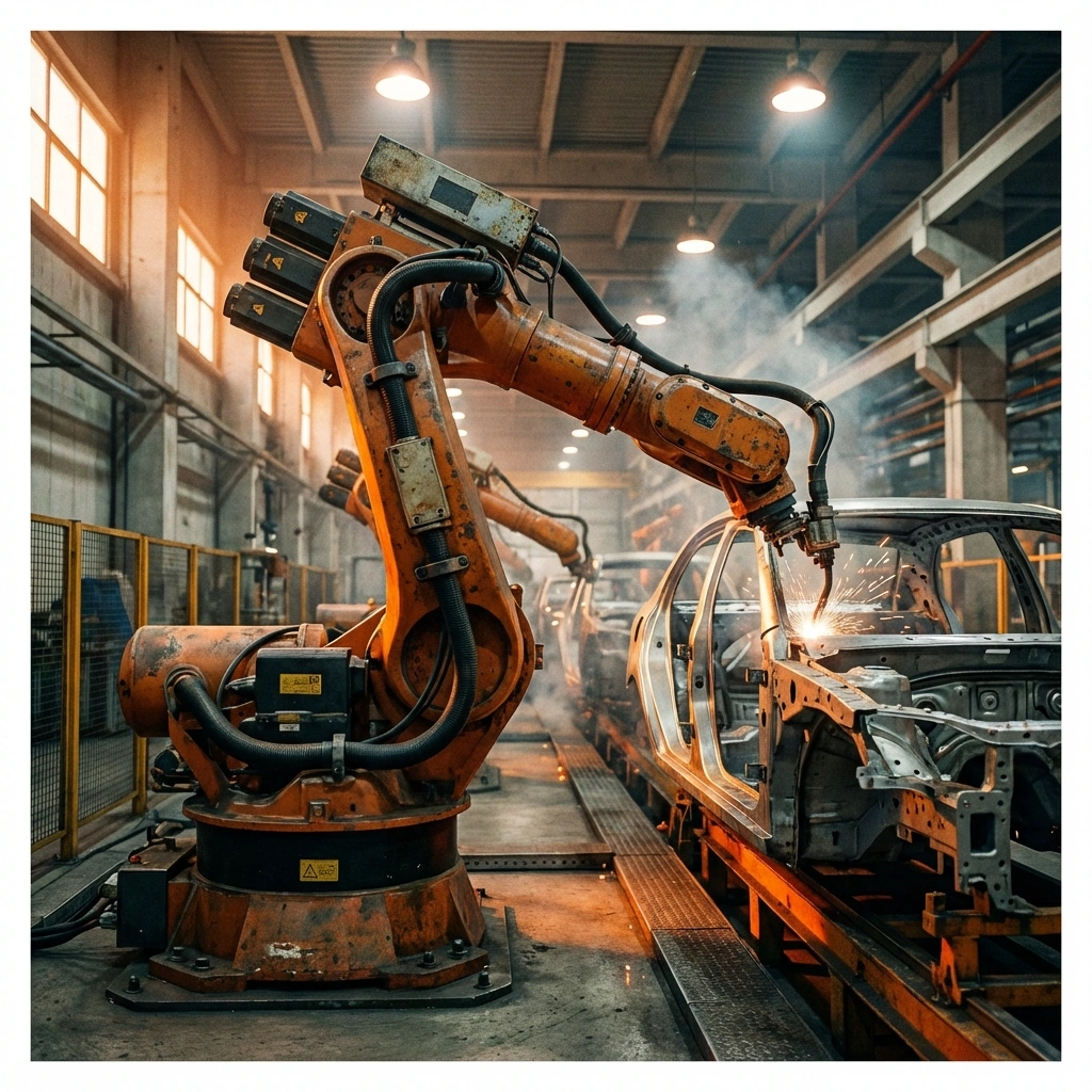 Advanced automation solutions featuring industrial robotics and smart manufacturing technologies